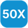 50X