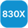 830X