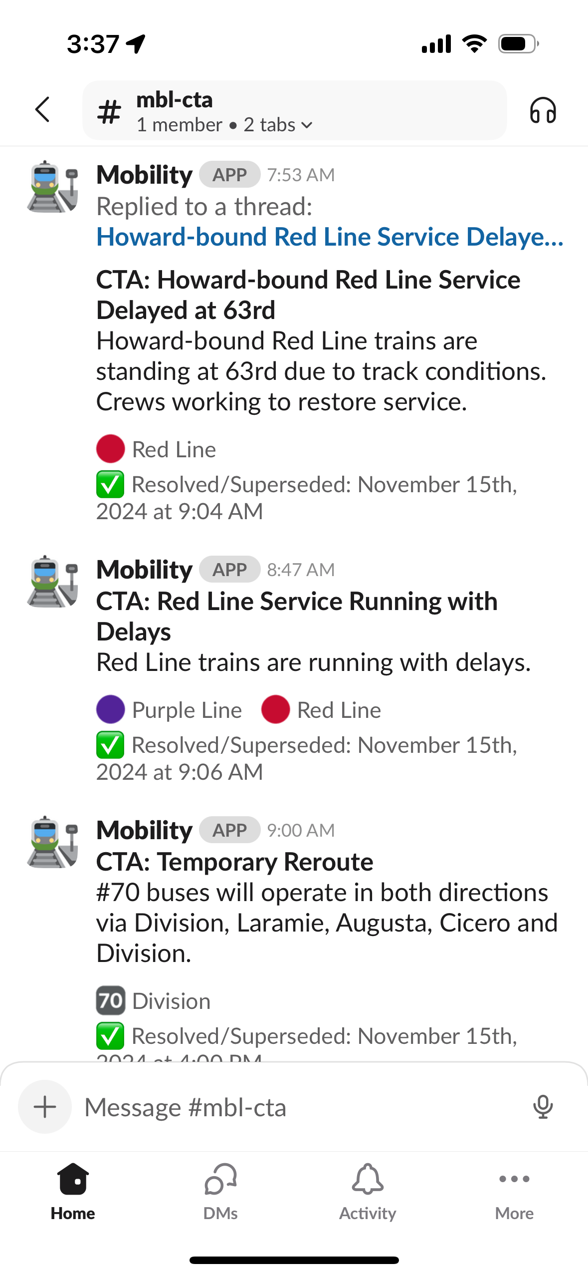 CTA Alerts in iOS